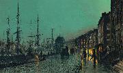 John Atkinson Grimshaw Shipping on the Clyde